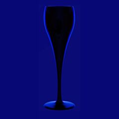 Prosecco-Champagner Glas 0,1l SAN schwarz